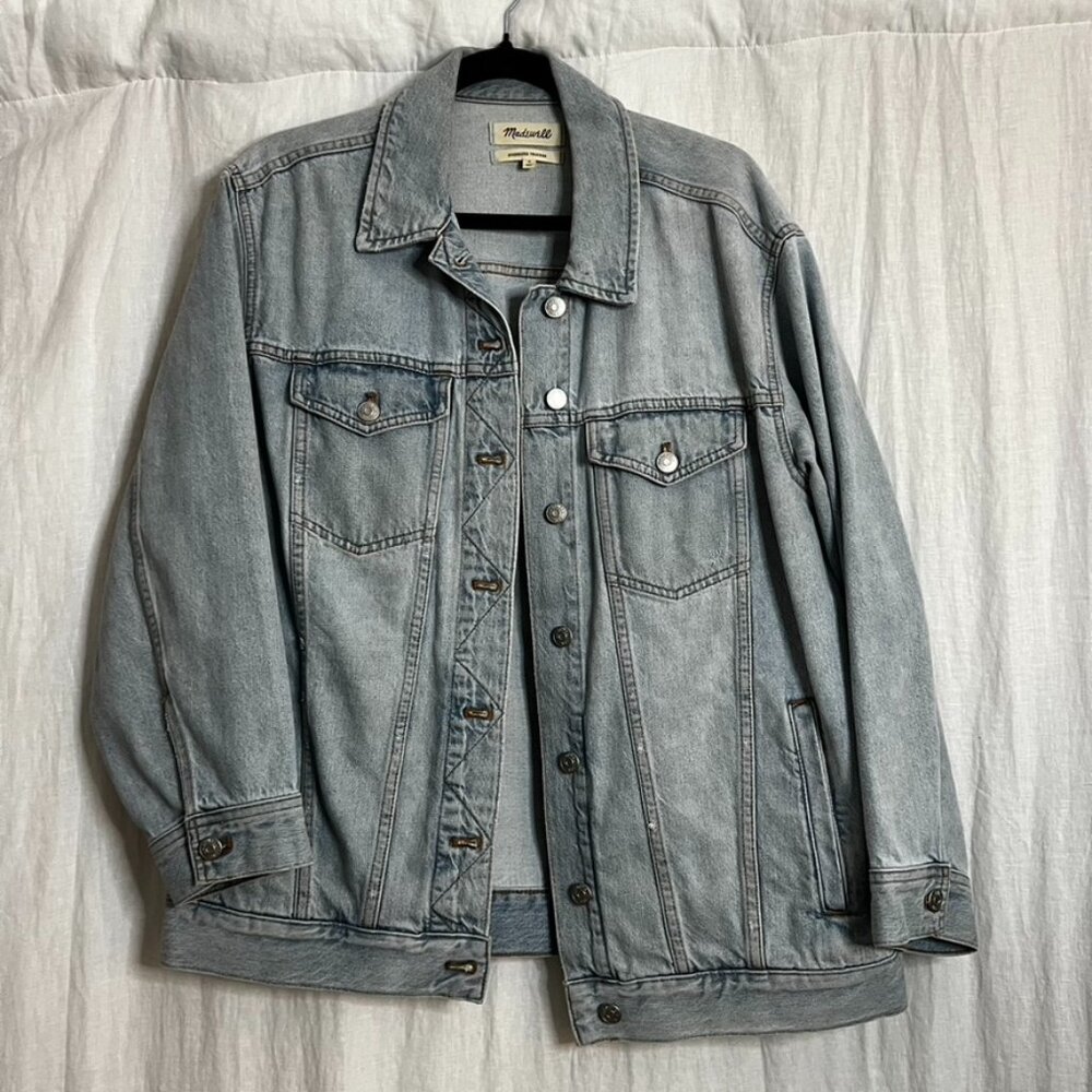 Madewell Oversized Trucker Jean Jacket Size M